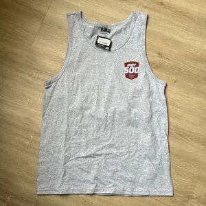 Indianapolis Indy 500 Graphic Gray Tank Top 2024 Indycar Mens Size Medium New